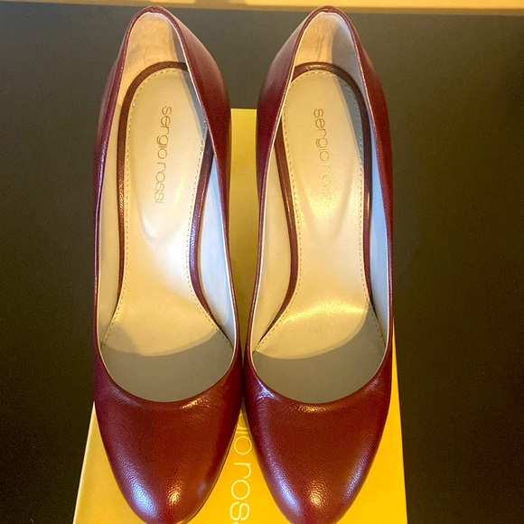 Sergio Rossi Scarpe Donna Pump in Bordeaux - Picture 4 of 4